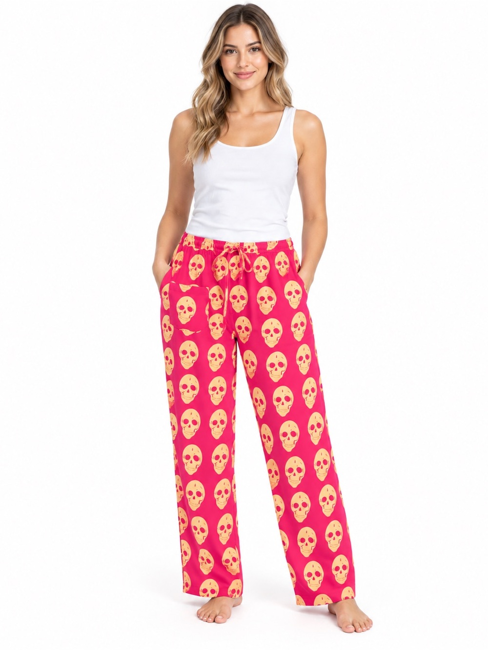 Skull lounge pajama pants size Large NWOT